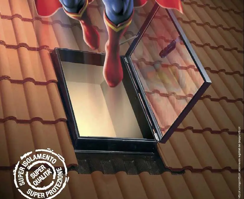 Super prodotti per Supereroi!
La nuova campagna stampa di Velux intriga con una perfetta integrazione tra fantasia e 

efficenza