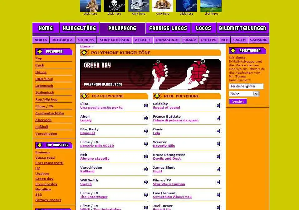 Tuttogratis Italia Spa amplia il proprio 

network internazionale di siti specializzati nel mobile entertainment con la nascita di Mr.Tones in Germania.