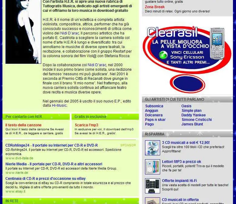 Il portale di Tuttogratis Italia lancia una 

rubrica sul proprio canale Musica dedicata agli artisti musicali emergenti