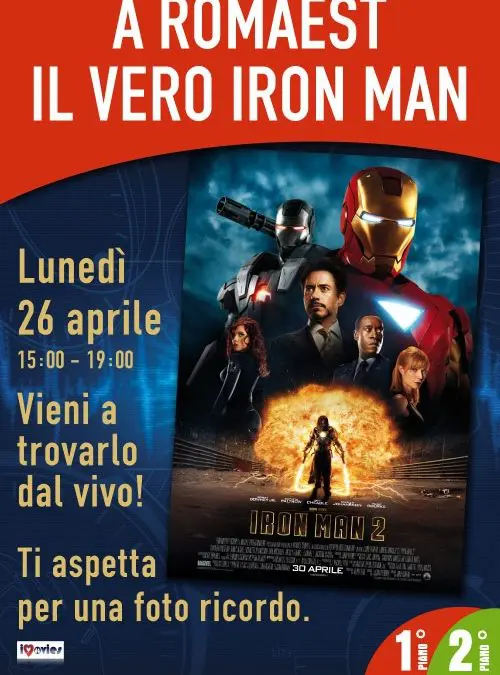 A Romaest arriva Iron Man