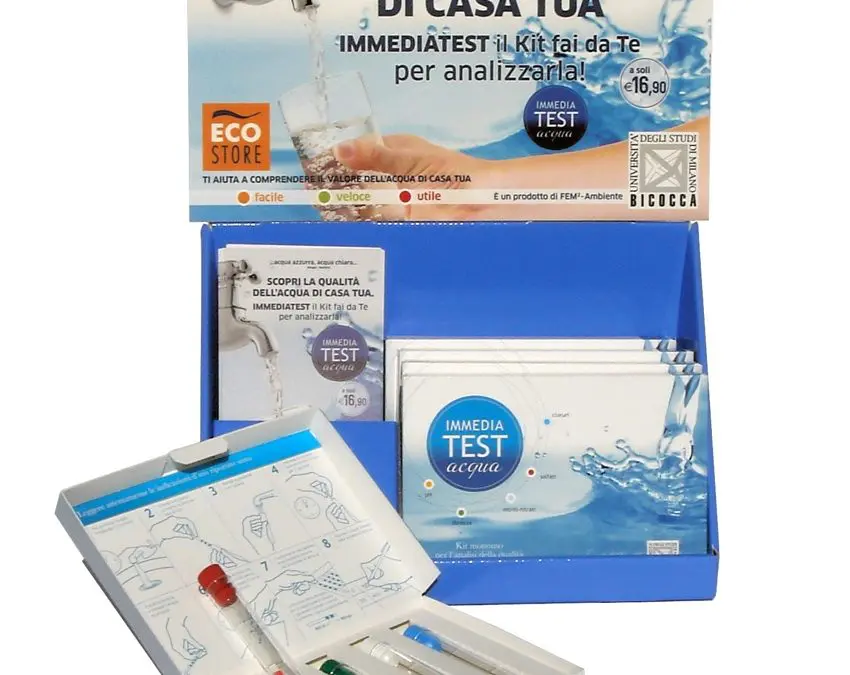 Test dell’acqua a portata di mano il kit di analisi nei negozi Eco Store