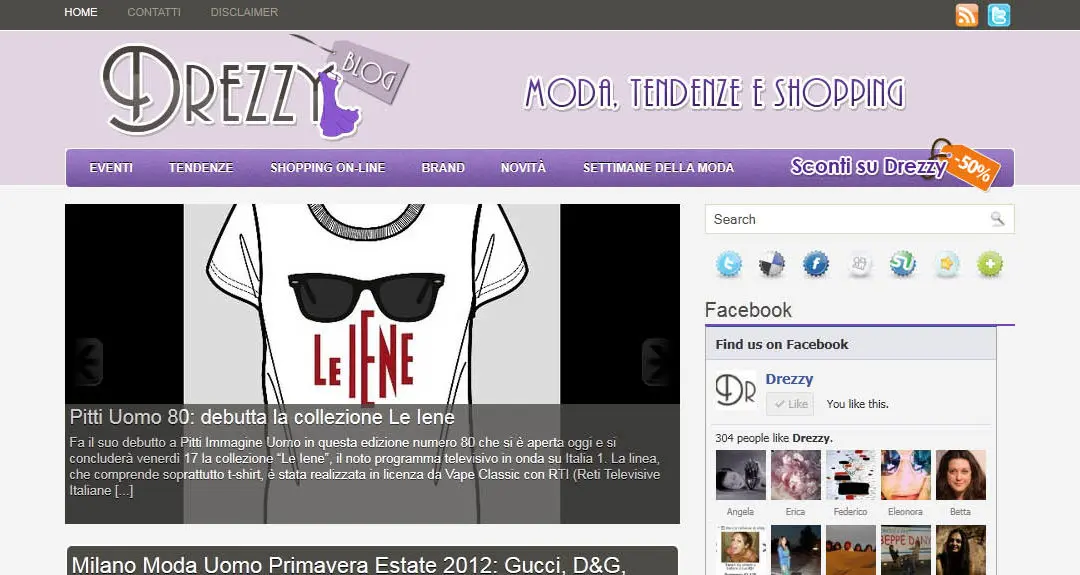 La moda minuto per minuto è sul blog di Drezzy.it