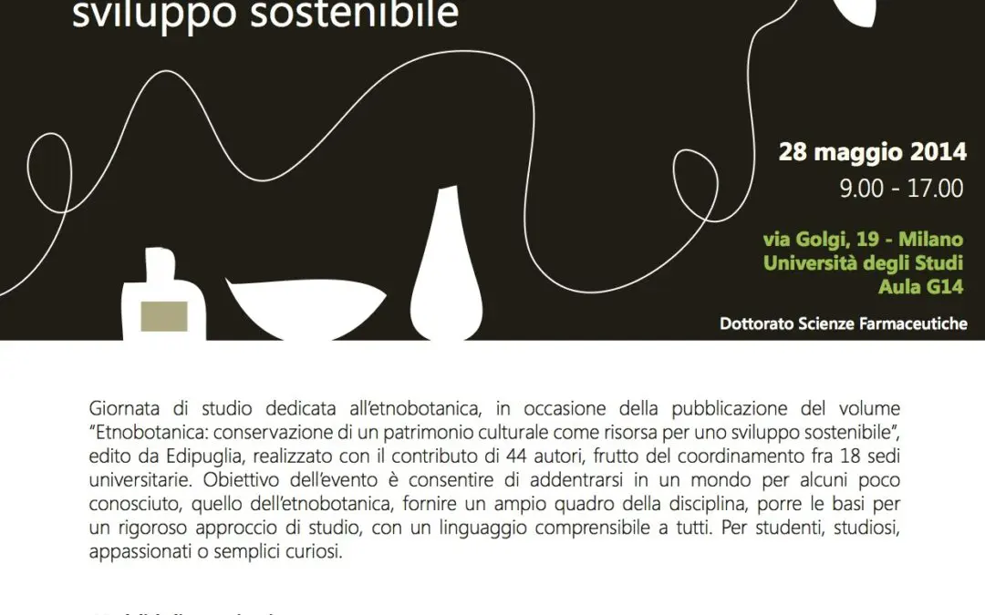 Etnobotanica, giornata di formazione all’Università degli Studi di Milano