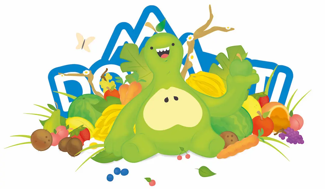 All’Expo Dolomiti Fruits presenta la nuova mascotte e le borse fatte con bucce di mela