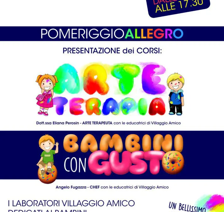 Piccoli chef e arte terapia al Villaggio Amico
