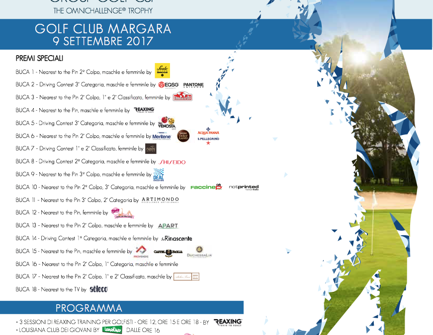 Acqua Group Golf Cup: The Omnichallenge ® Trophy