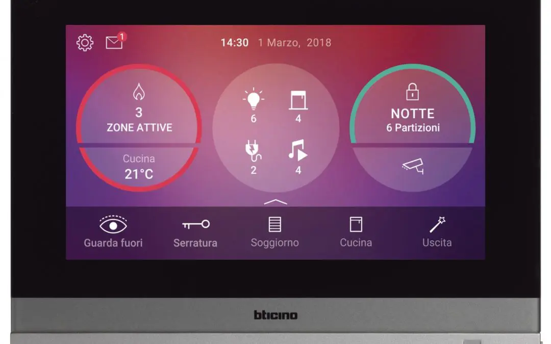 HOMETOUCH BTicino: interfaccia di controllo dell’impianto domotico e videocitofono connesso in un unico prodotto