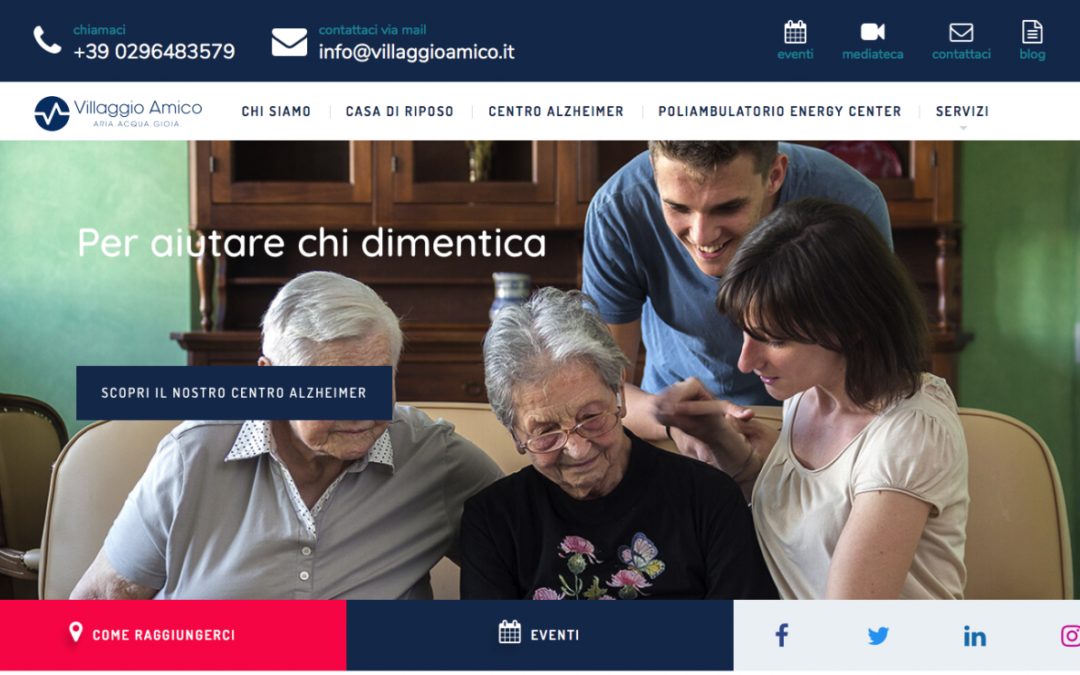 Villaggio Amico: online il nuovo sito web a prova di nonno