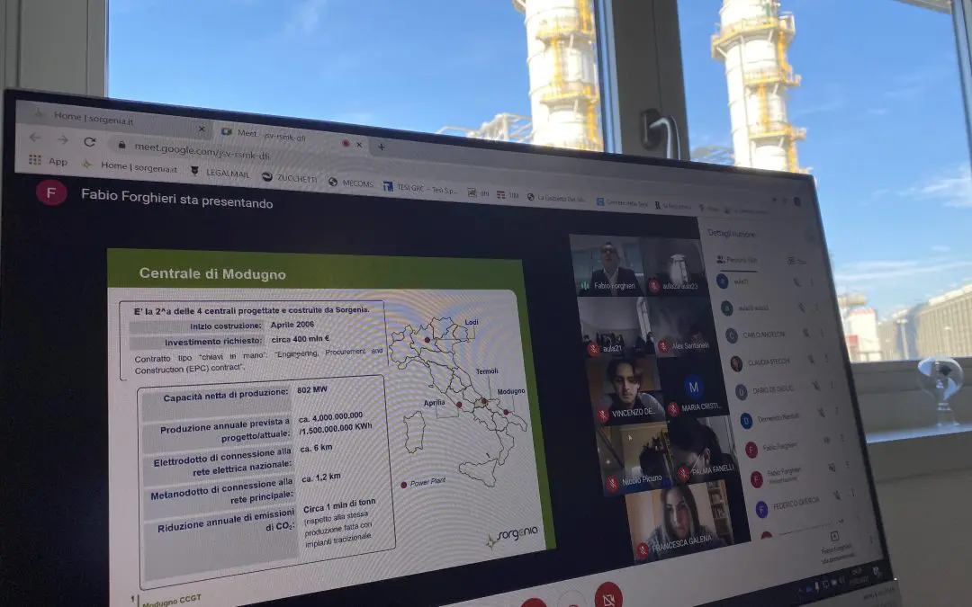 Tour virtuale alla centrale di Sorgenia per il liceo Scacchi di Bari