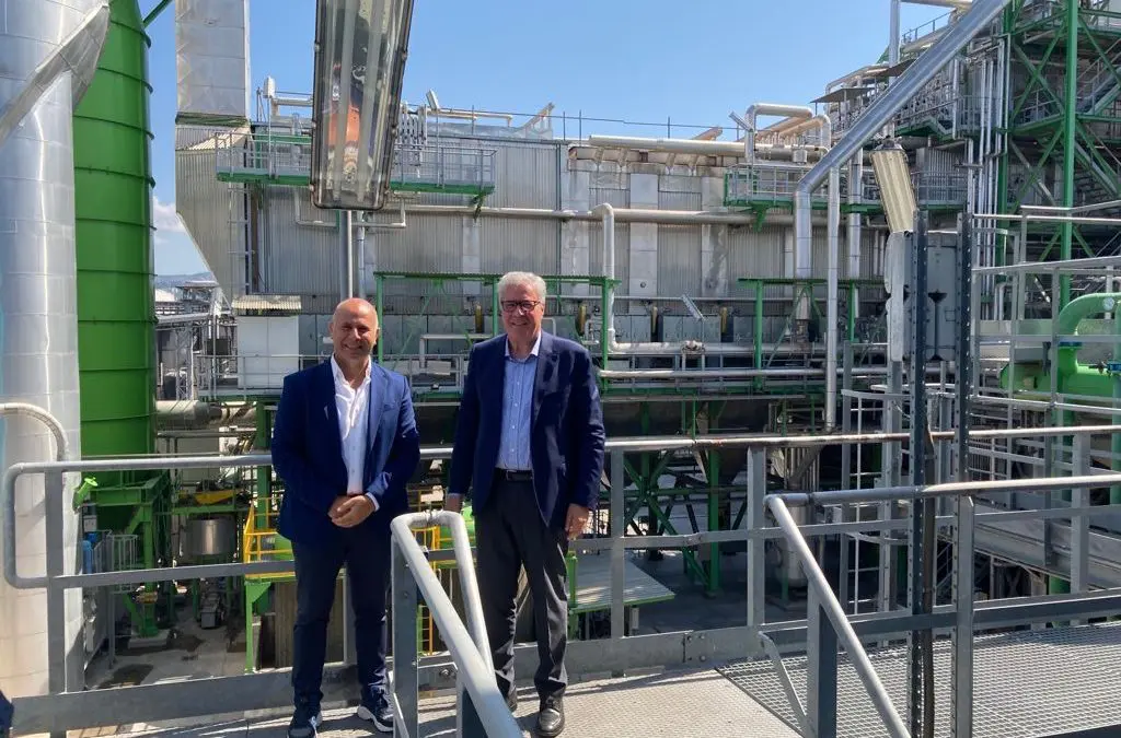 Associazione EBS: ad Anagni la visita dell’Europarlamentare Salvatore De Meo nell’impianto Bonollo Energia