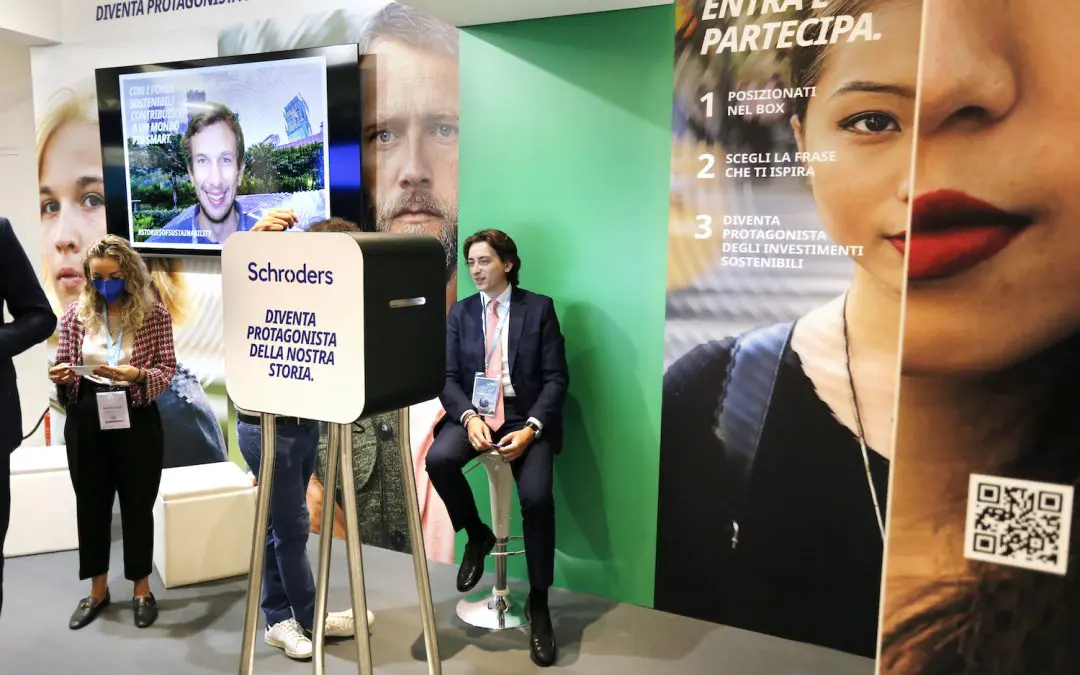 Schroders affida a IAKI la creatività dello spazio espositivo e dell’attivazione per i visitatori al Salone del Risparmio 2021
