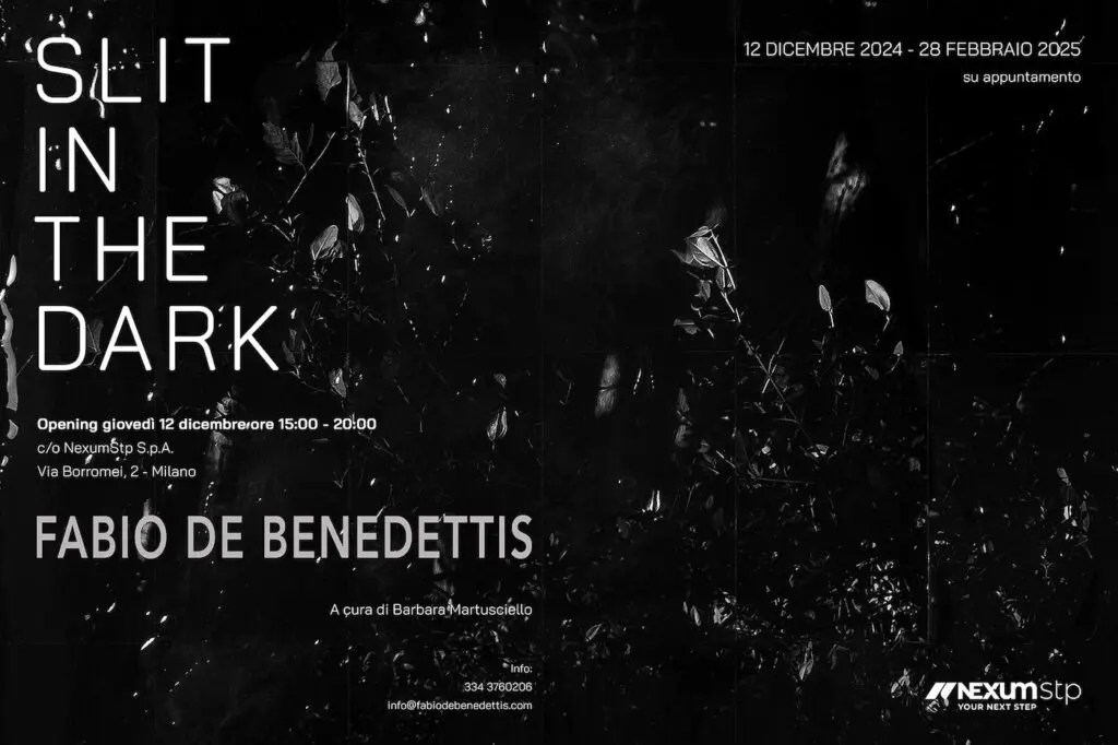 Invito inaugurazione mostra Slit In The Dark