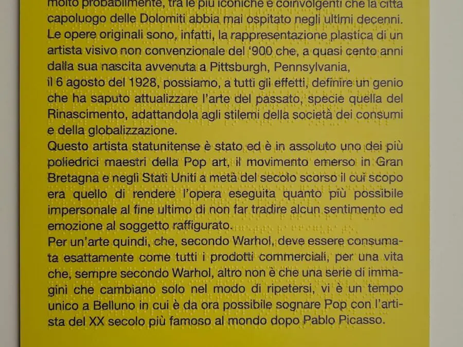 Con Clivet l’arte di Warhol diventa un’emozione senza barriere