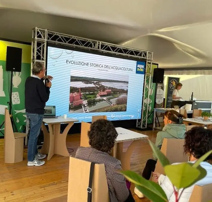 Aqua de Mâ a Slow Fish Liguria: degustazione di orate e branzini allevati in mare aperto