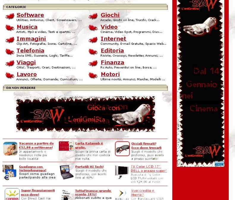 Ancora un grande progetto di entertainment sul web per il
network Tuttogratis