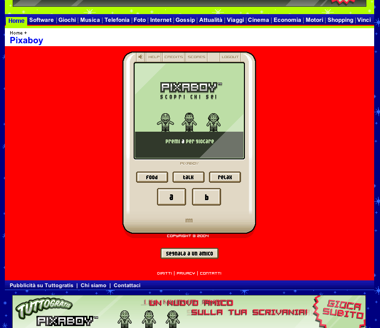 E’ online da oggi 4 maggio
un gioco innovativo che “divertendoti” ti dice chi sei.