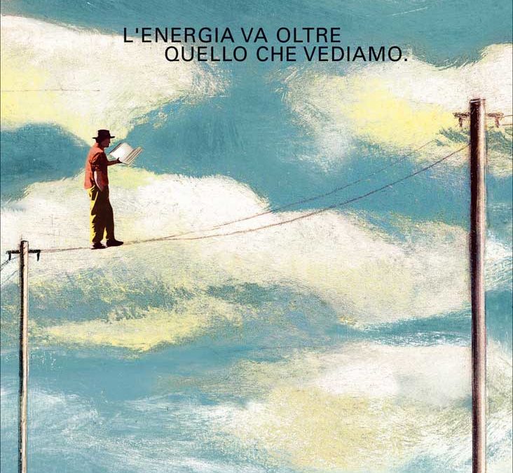 Sei soggetti per la nuova campagna pubblicitaria di Enel, con una
singolare tecnica di illustrazione e un’innovativa pianificazione media.