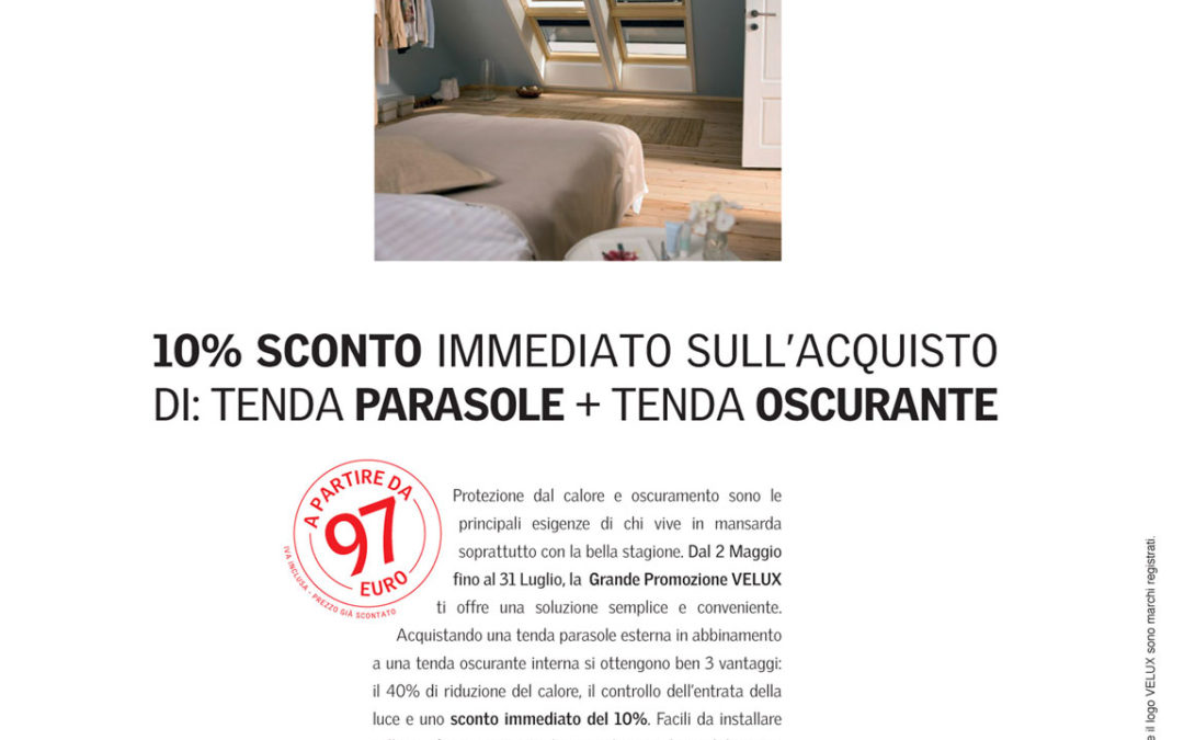 Ritorno in TV per Velux con lo spot sulla nuova promozione tende
