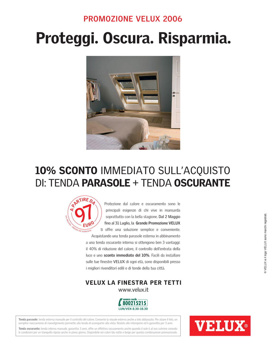 Ritorno in TV per Velux con lo spot sulla nuova promozione tende