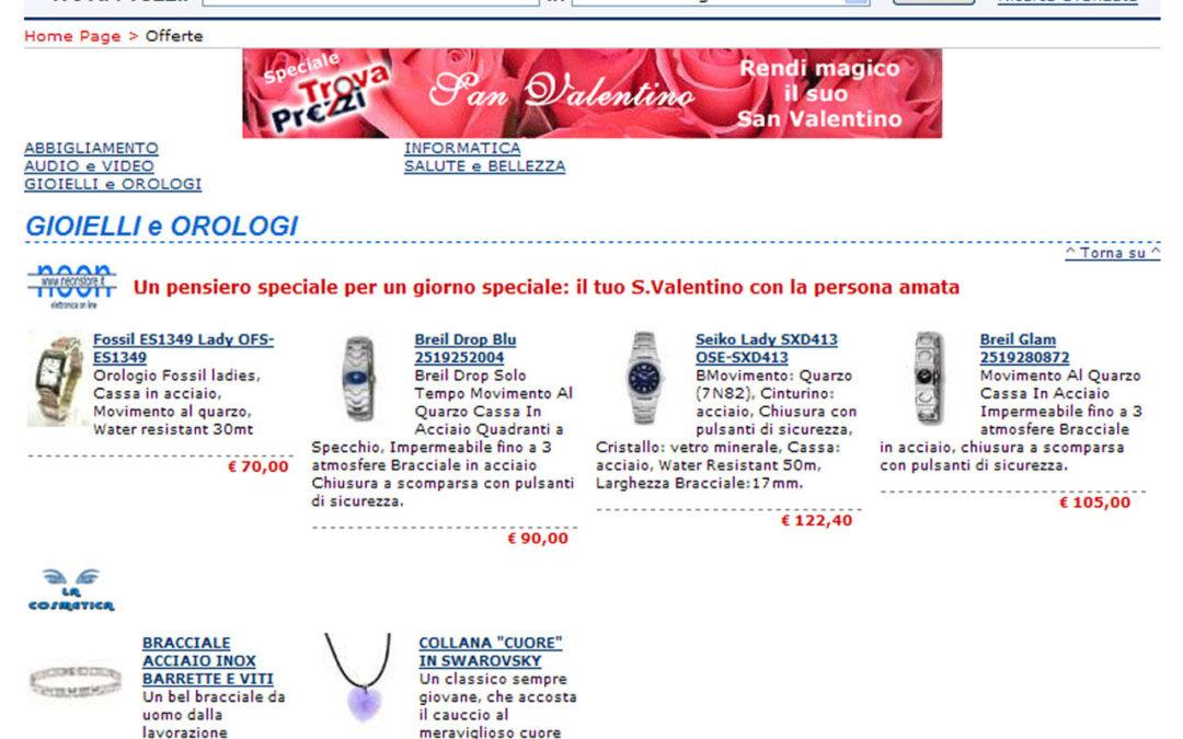 Per San Valentino su Trovaprezzi.it trovi i regali e anche i motivi per cui li scegli