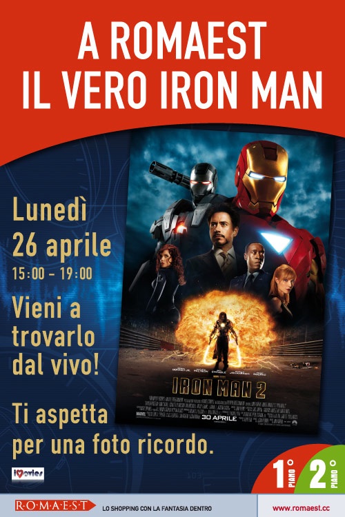 A Romaest arriva Iron Man