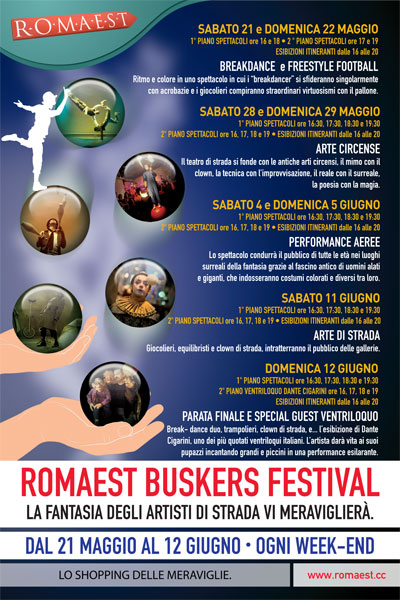 A Romaest arrivano i weekend con gli artisti di strada