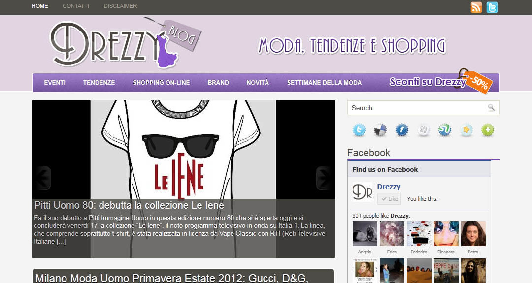 La moda minuto per minuto è sul blog di Drezzy.it