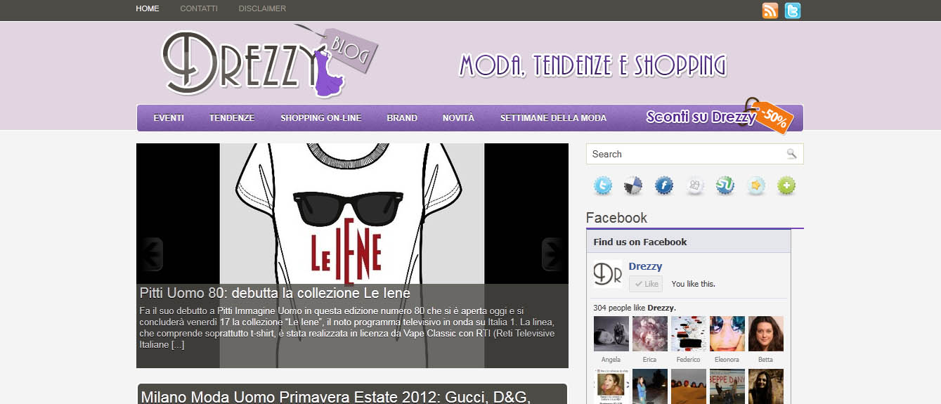 La moda minuto per minuto è sul blog di Drezzy.it