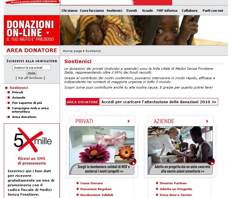 “Medici Senza frontiere” e InTarget Group: ottimi risultati con strategia di comunicazione digitale