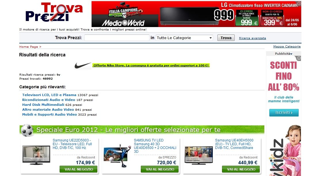 Per gli Europei di calcio 2012, Trovaprezzi è …speciale