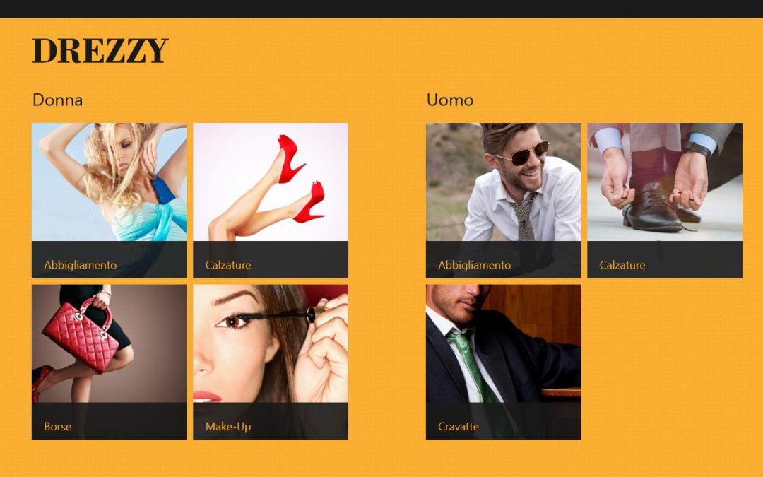 Il gruppo 7Pixel rilascia la nuova applicazione del portale moda Drezzy.it per Windows8