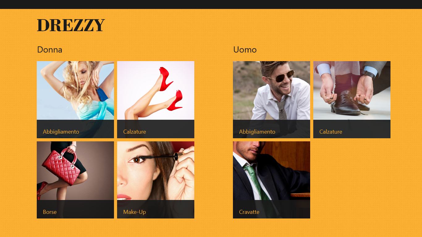 Il gruppo 7Pixel rilascia la nuova applicazione del portale moda Drezzy.it per Windows8