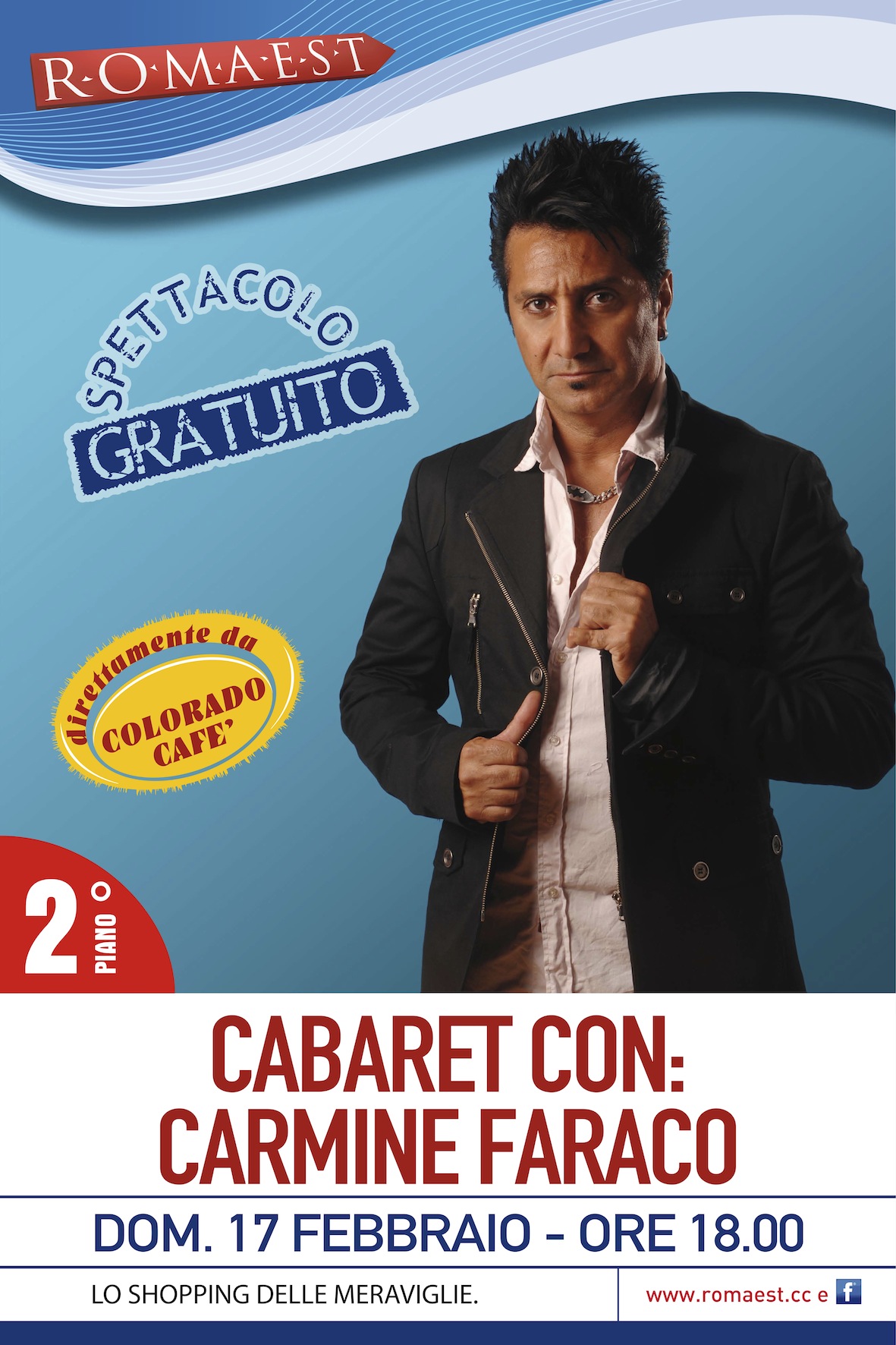 A Romaest torna il cabaret con Carmine Faraco