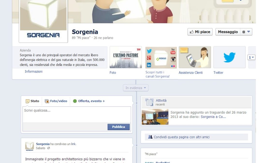 Sorgenia, al via il servizio clienti su Facebook e Twitter
