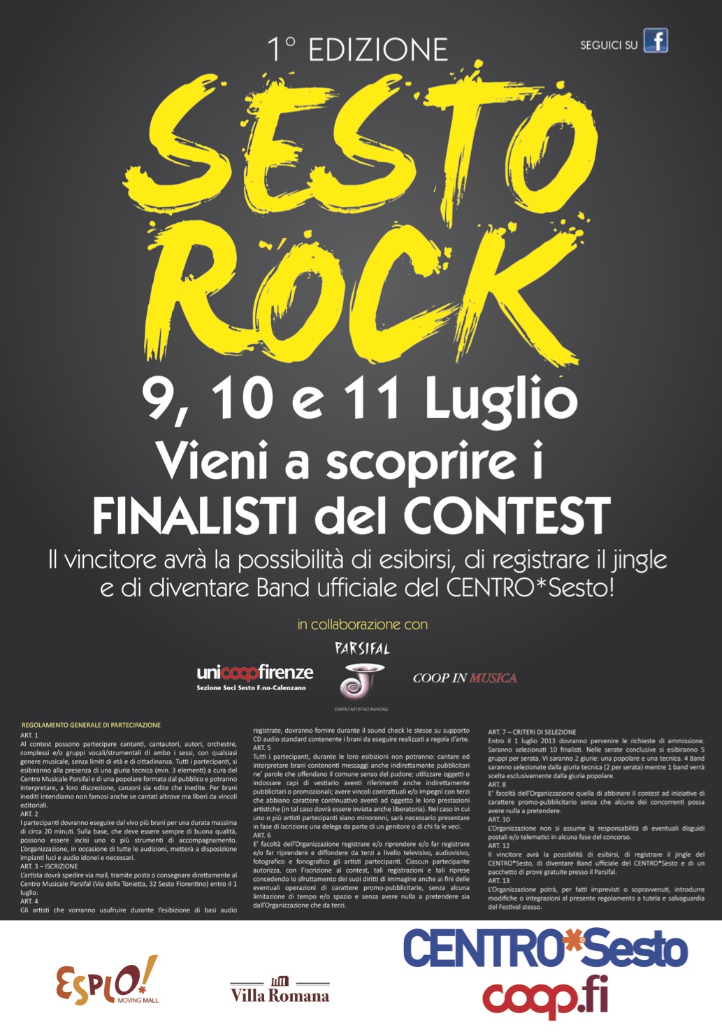 CENTRO*Sesto a tutto rock con il concorso per giovani talenti