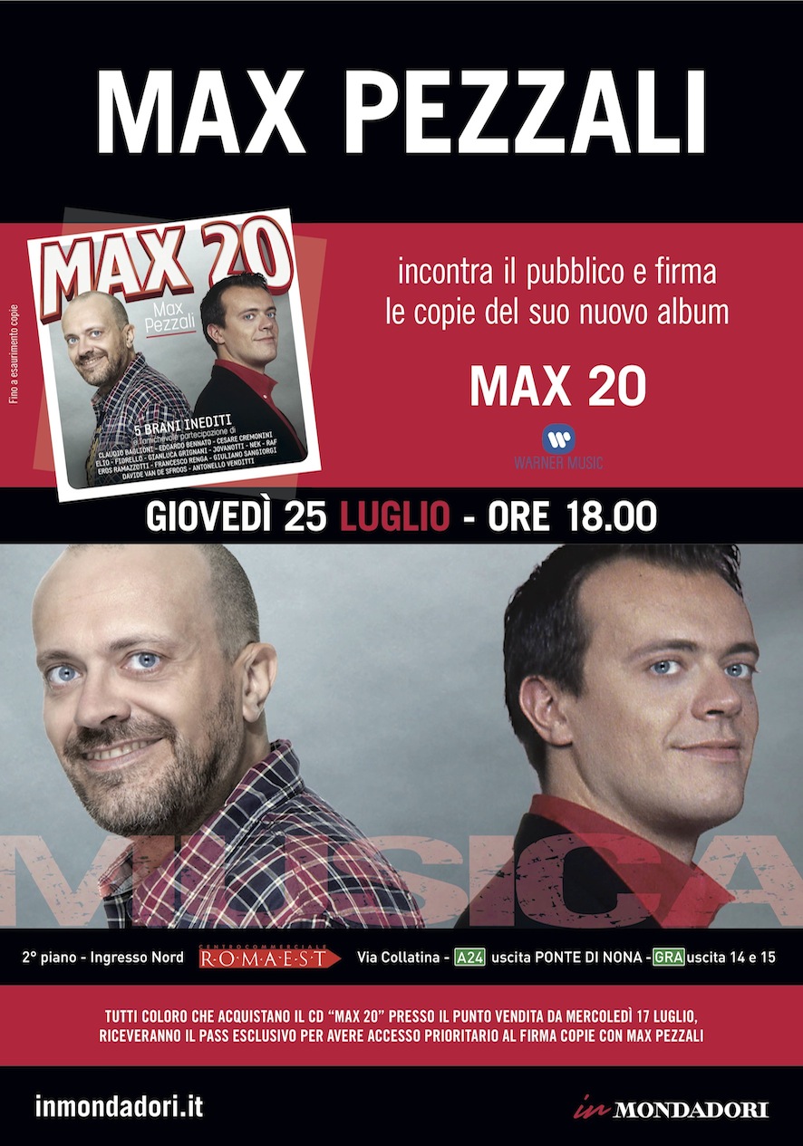 A Romaest arriva Max Pezzali