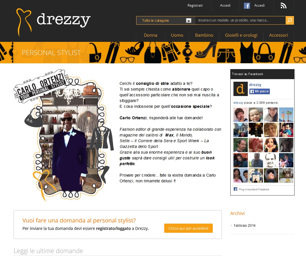 Moda: il look su misura è online con il personal stylist di Drezzy