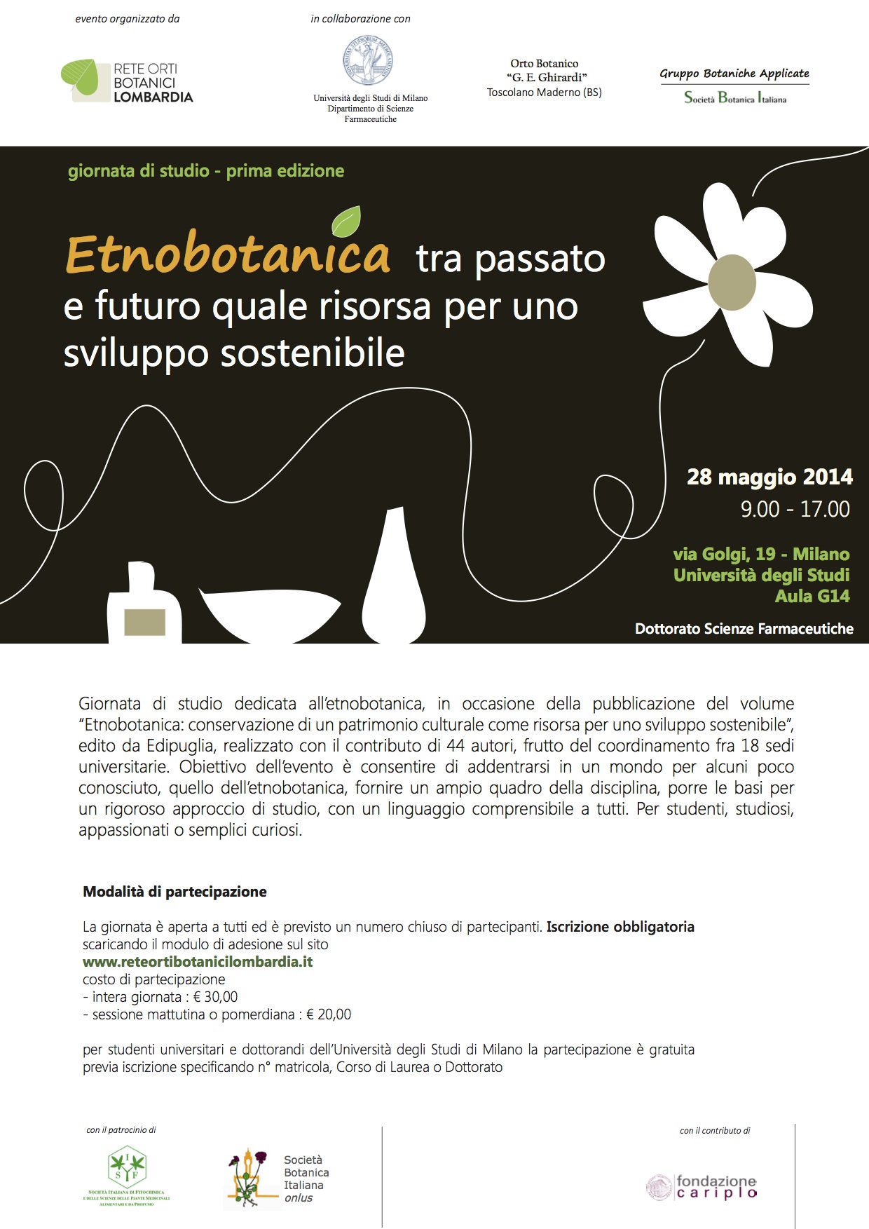 Etnobotanica, giornata di formazione all’Università degli Studi di Milano