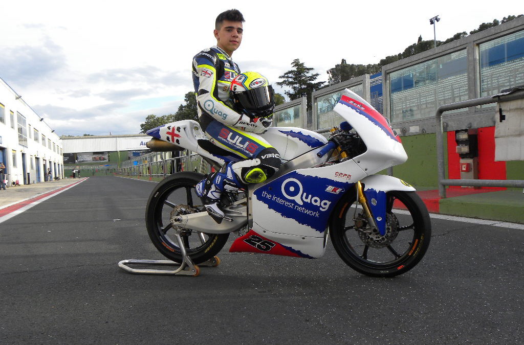 Quag.com sale sulle due ruote e sponsorizza una giovane promessa del motociclismo italiano