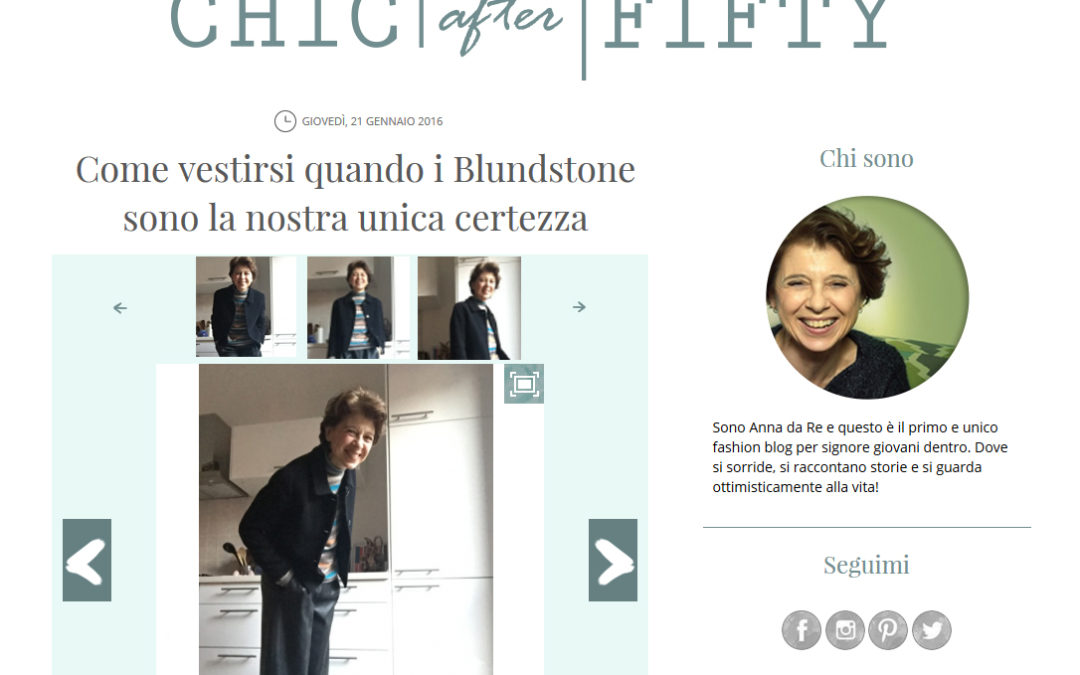 Gruppo 36 riprogetta il fashion blog Chicafterfifty.net