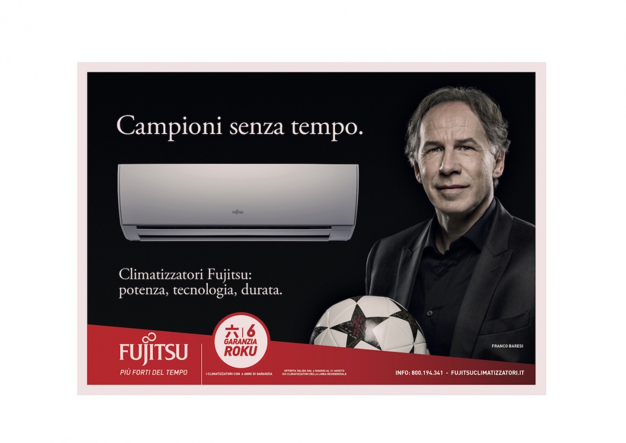 Campioni senza tempo: on air dal 29 maggio la nuova campagna Fujitsu Climatizzatori con Franco Baresi