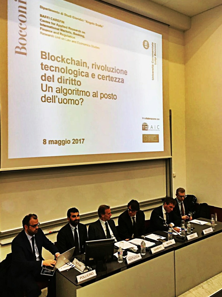 Blockchain, tutti i rischi delle transazioni online:
Bocconi e Federnotai presentano il manifesto “Smart contract and blockchain”