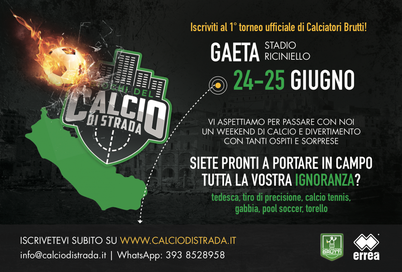 Approdano a Gaeta i Giochi del Calcio di Strada