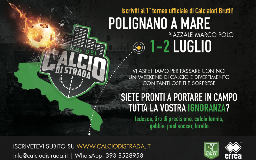 Sbarcano a Polignano a Mare i Giochi del Calcio di Strada