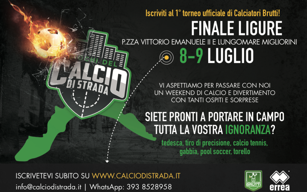Sbarcano a Finale Ligure i Giochi del Calcio di Strada