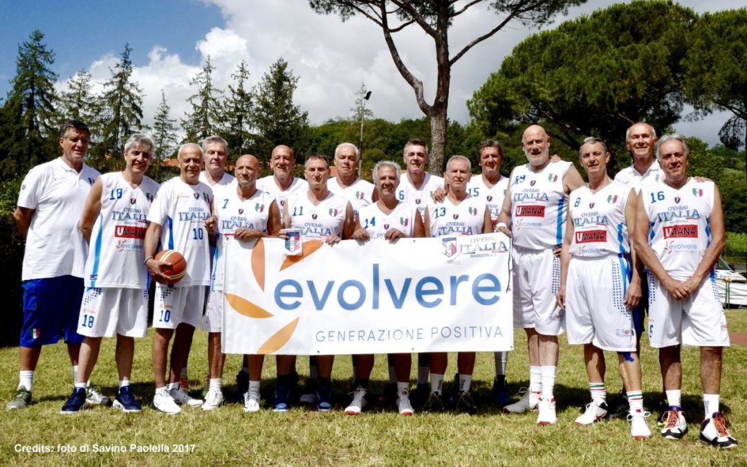 Evolvere sponsor ufficiale della Nazionale italiana Basket Over 60 al 14th World Maxibasketball Championship