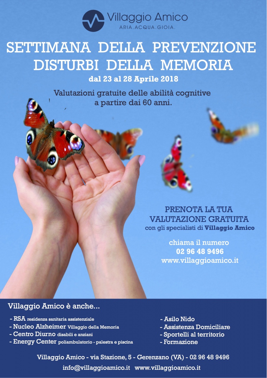 Villaggio Amico: una settimana di valutazioni gratuite per prevenire i disturbi della memoria