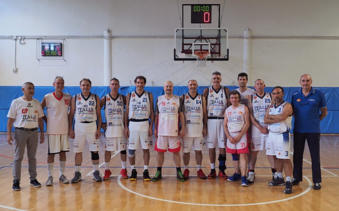 Evolvere main sponsor delle Nazionali italiane Over 55 e Over 60 al 10° Campionato europeo di maxibasket