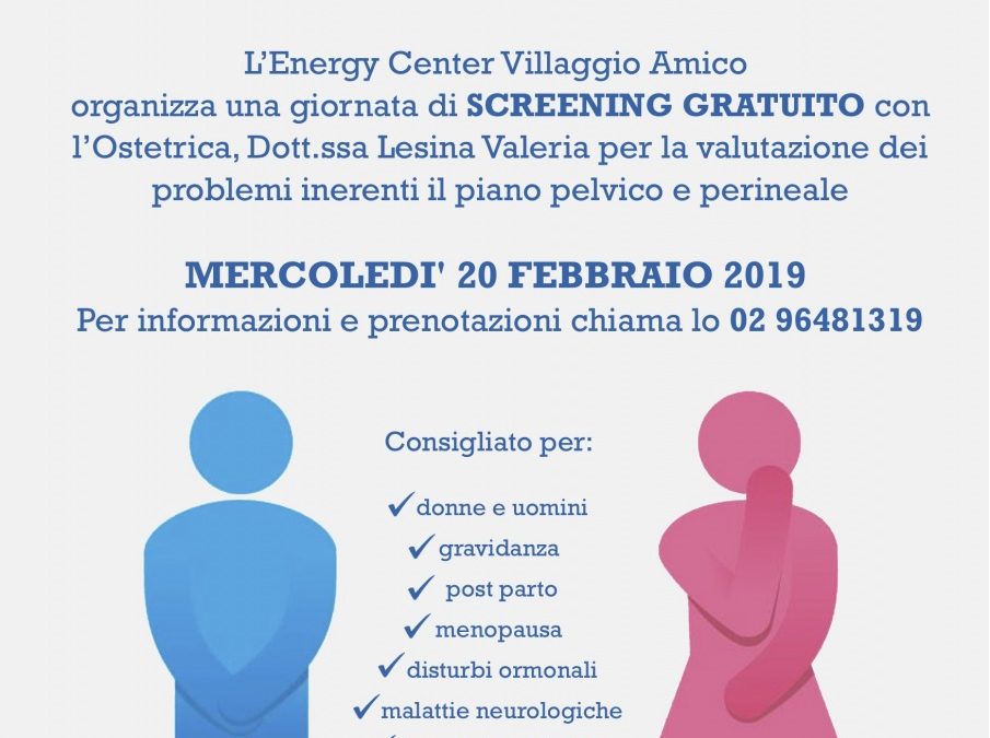 Prevenzione e cura dell’apparato urinario: all’Energy Center di Villaggio Amico uno screening gratuito il 20 febbraio