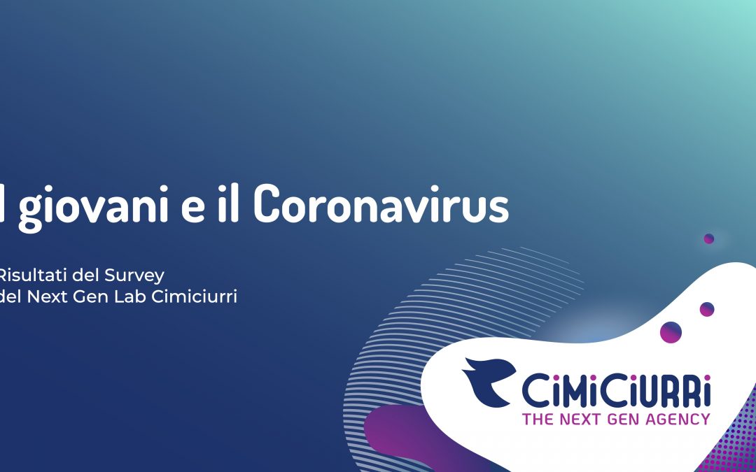 Nuove generazioni e coronavirus: la survey del Next Gen Lab di Cimiciurri ci racconta come i giovani italiani stanno vivendo e affrontano questo periodo di emergenza e quarantena